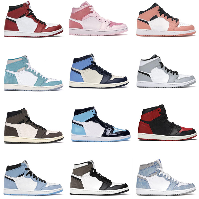Kids Basketball Shoes Men Women University Blue White Oreo Black Cat 1s High OG Hyper Royal Dark Mocha UNC Mens Sports Sneakers
Kids Basketball Shoes Men Women University Blue White Oreo Black Cat 1s High OG Hyper Royal Dark Mocha UNC Mens Sports Sneakers