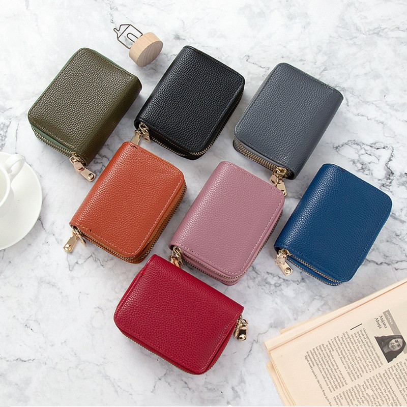 Unisex 2 Layers Card Holder Leather Women Solid Color Credit Cards Case Female Business Card Holder Wallet, Black
Unisex 2 Layers Card Holder Leather Women Solid Color Credit Cards Case Female Business Card Holder Wallet, Black