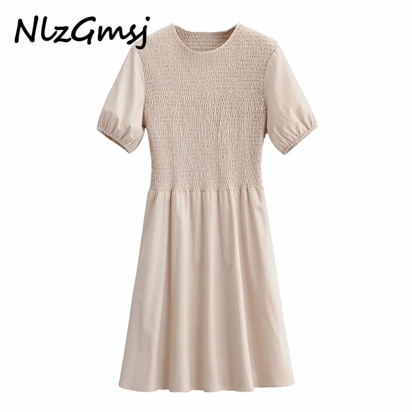 Dres Summer Solid O Neck Puff Short Sleeve Ladies Midi Vestidos 04 210628, As picture
Dres Summer Solid O Neck Puff Short Sleeve Ladies Midi Vestidos 04 210628, As picture