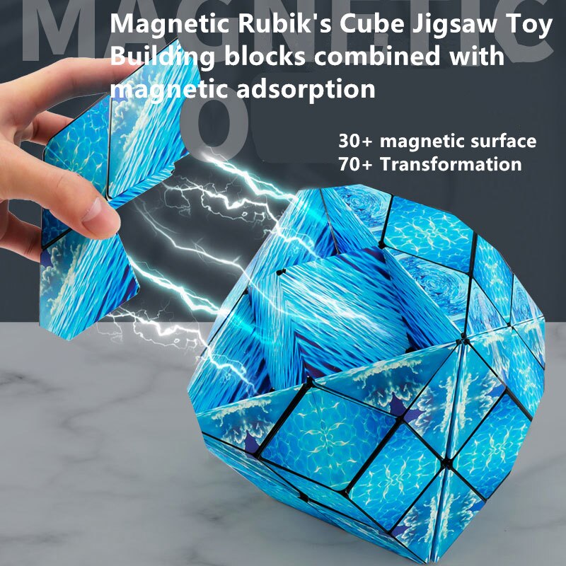 3D magnetic three-dimensional magic cube, decompression toys TIK TOK Popular goods