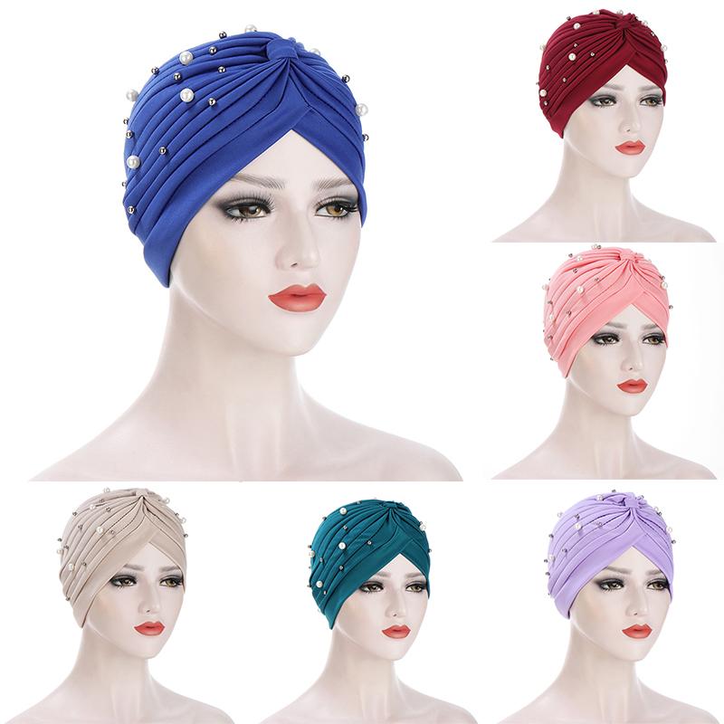 Beanie/Skull Caps Folds Muslim Women's Cotton Turban Hijab Beading Headscarf Female Wrap Head Scarves Islamic Scarf Turbante Mujer, Pink
Beanie/Skull Caps Folds Muslim Women's Cotton Turban Hijab Beading Headscarf Female Wrap Head Scarves Islamic Scarf Turbante Mujer, Pink