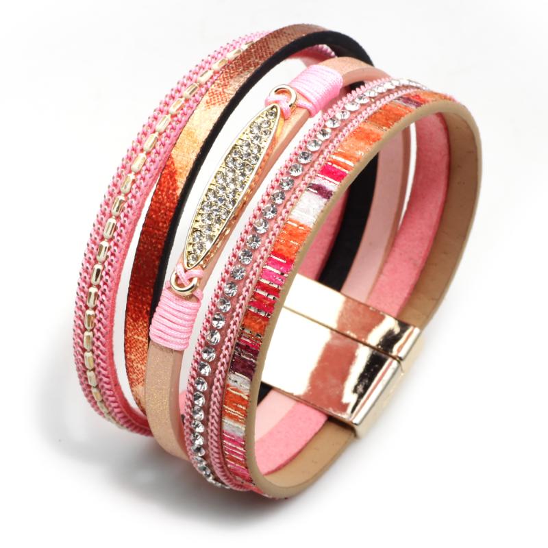 Charm Bracelets 2021 Multilayer For Women Rope Metal Bohemian Leather Bracelet Female Wide & Bangles Femme Jewelry
Charm Bracelets 2021 Multilayer For Women Rope Metal Bohemian Leather Bracelet Female Wide & Bangles Femme Jewelry