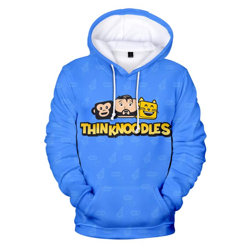 Men's Hoodies & Sweatshirts 2-14 Children's 3D Print Anime Thinknoodles Hoodie Men Women Fashion Hip Hop Sweatshirt