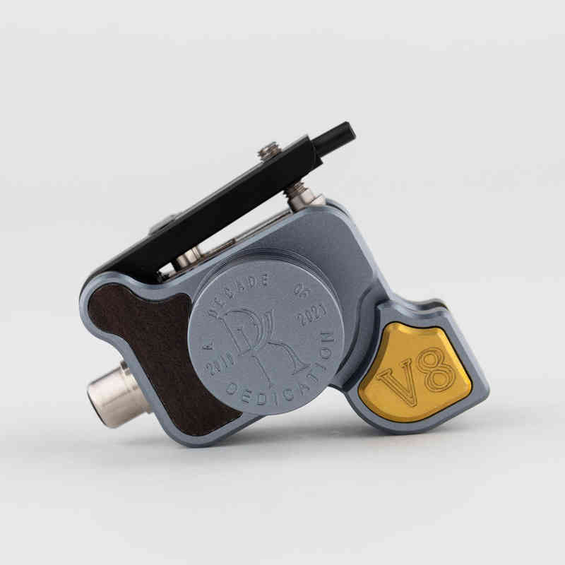 DK V8 Rotary Tattoo Machine Commemorative Japan Coreless Motor Rotary Tattoo Machine Gun Liner Shader Gray & Black Color 220108