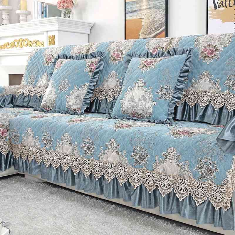 Sofa cushion four seasons universal anti-skid sofa cover full package modern simple cloth art European old-fashioned Full Cover Towel, Peacock blue
Sofa cushion four seasons universal anti-skid sofa cover full package modern simple cloth art European old-fashioned Full Cover Towel, Peacock blue
