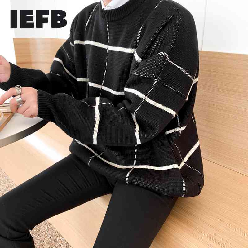IEFB Men's Plaid Color Block O-neck Sweater Thickened Autumn And Winter Korean Fashion Kintted Tops Male Kintwear Clothes 9Y4543 210524, Brown
IEFB Men's Plaid Color Block O-neck Sweater Thickened Autumn And Winter Korean Fashion Kintted Tops Male Kintwear Clothes 9Y4543 210524, Brown