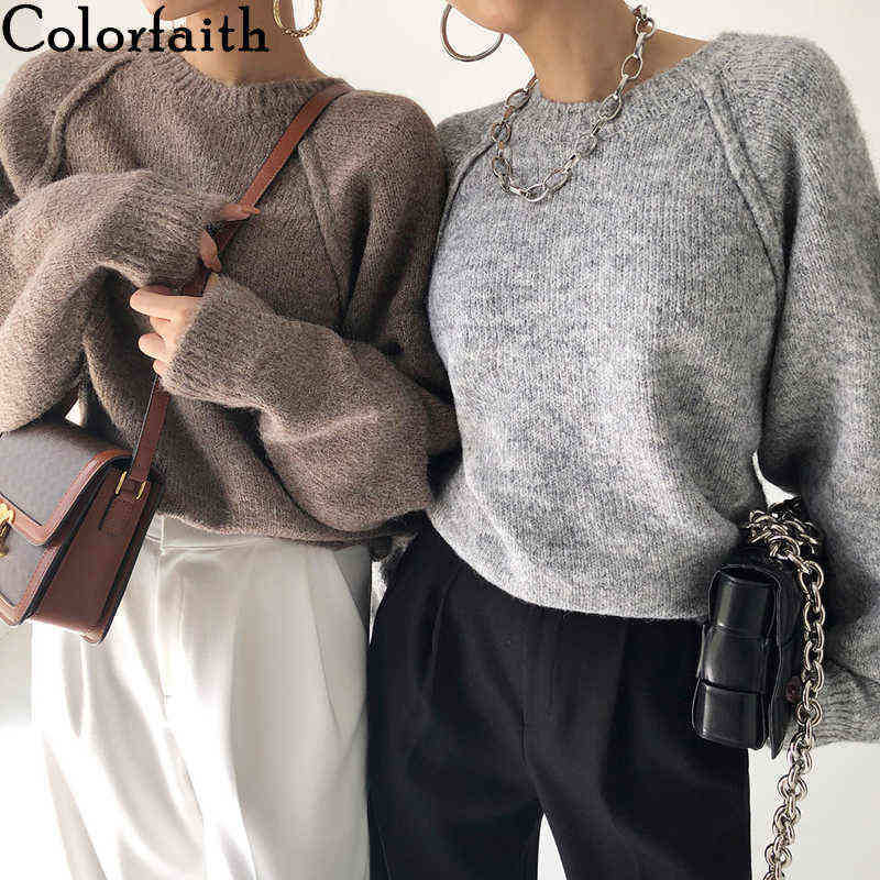 Colorfaith New 2021 Spring Winter Women Sweater Knitted Oversize Wild Fashionable Warm Vintage Femininas Pullovers Tops SW921 Y1110, Gray
Colorfaith New 2021 Spring Winter Women Sweater Knitted Oversize Wild Fashionable Warm Vintage Femininas Pullovers Tops SW921 Y1110, Gray
