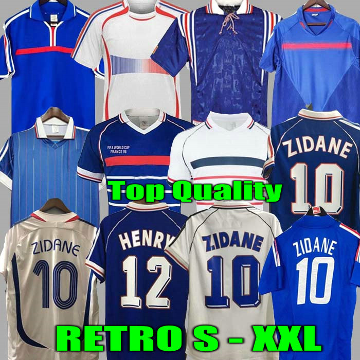 1998 Retro FRANCE soccer jersey 96 98 02 04 06 ZIDANE HENRY M 2000 AILLOT DE FOOT Soccer shirt Home Trezeguet football uniform, 2004 home
1998 Retro FRANCE soccer jersey 96 98 02 04 06 ZIDANE HENRY M 2000 AILLOT DE FOOT Soccer shirt Home Trezeguet football uniform, 2004 home