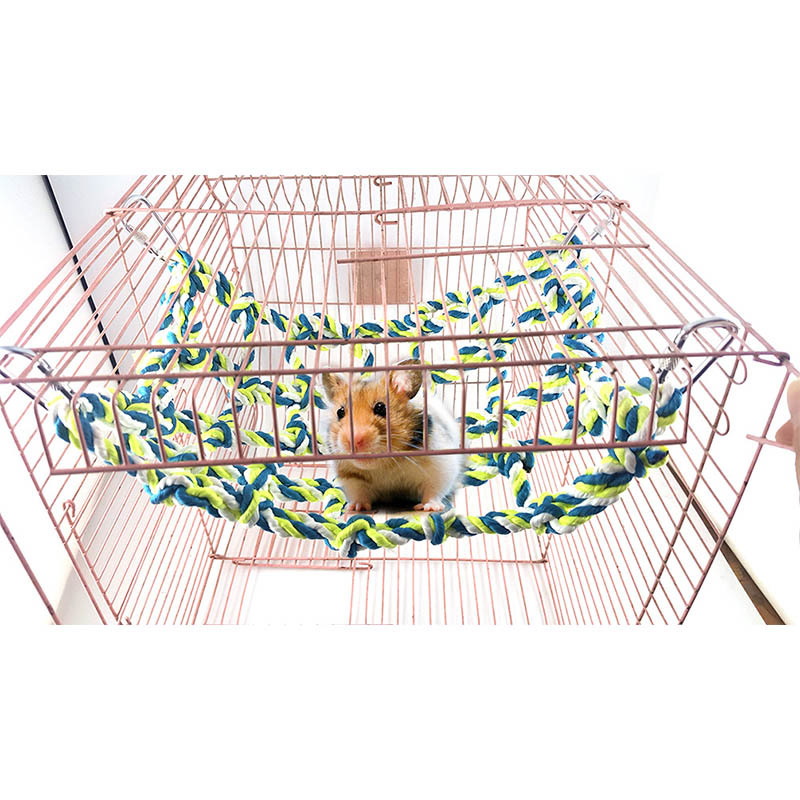 1PC Small Animal Supplies Cute Pet Activity Toy Hamster Ferret Tools Pet Products Cage Hanging Net Parrot Climbing Ladder