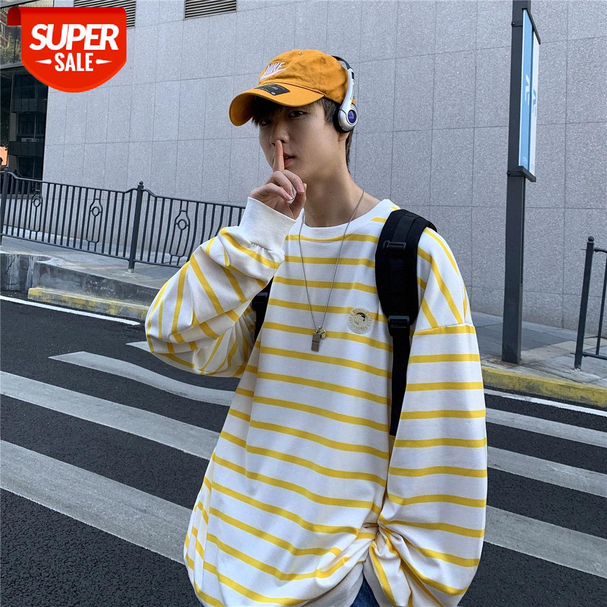 INTFEDAY Hong Kong style refreshing striped sweater men and women unisex Korean simple sea soul shirt long sleeves #6H60, Black
INTFEDAY Hong Kong style refreshing striped sweater men and women unisex Korean simple sea soul shirt long sleeves #6H60, Black