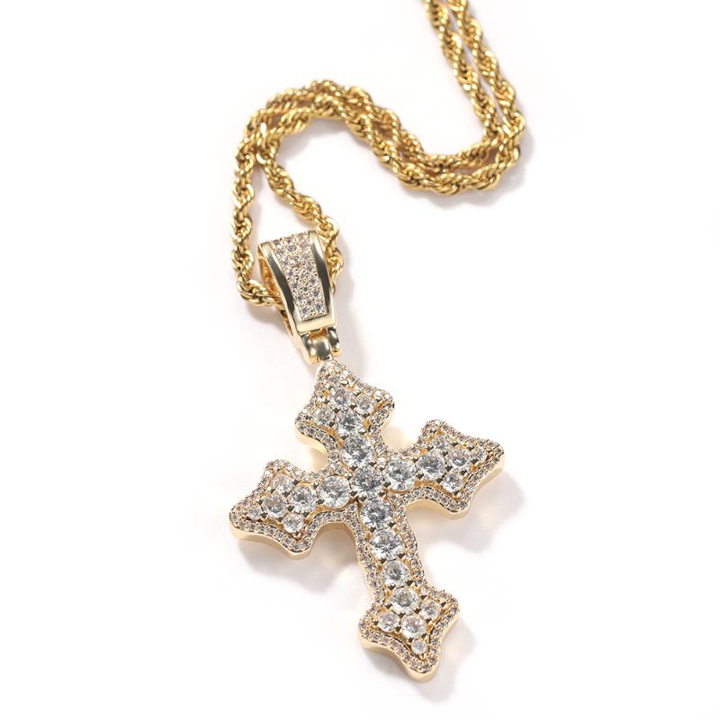 Chains Fashion Jewelry Cross Pendent Necklace Iced Out Cubic Zirconia Charms Punk Style Hip Hop Party Gifts For Men Women
Chains Fashion Jewelry Cross Pendent Necklace Iced Out Cubic Zirconia Charms Punk Style Hip Hop Party Gifts For Men Women