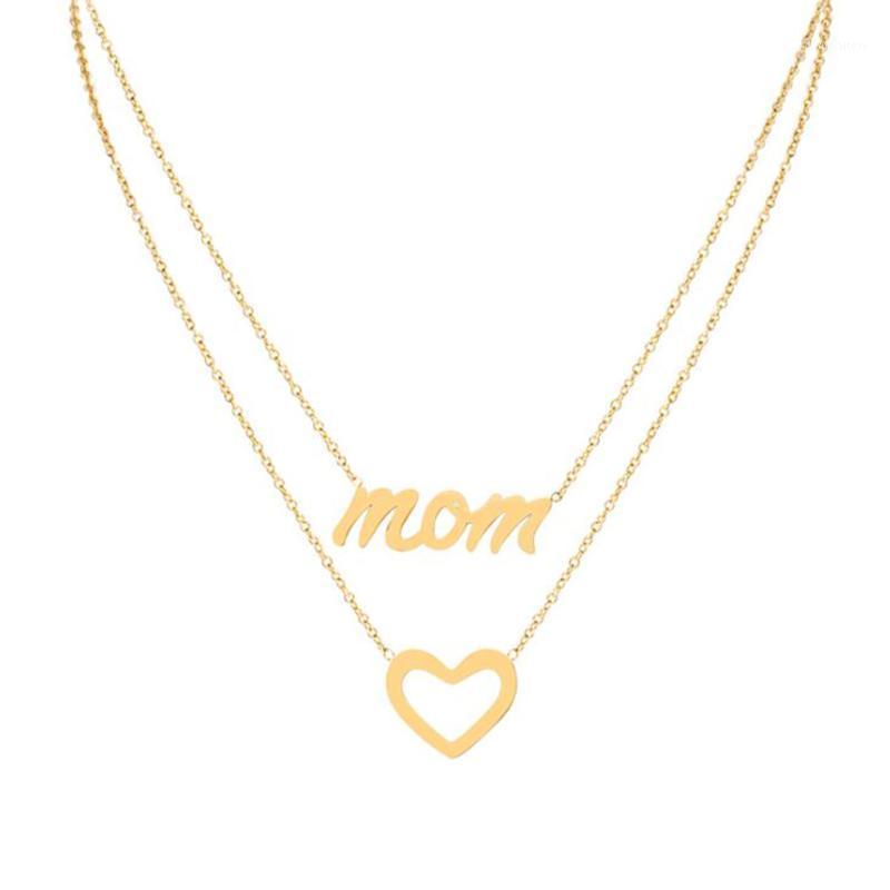 Stainless Steel Gold Bilayer Mom And Heart Minimalism Pendant Necklace Fashion Mama Jewelry Gift For Him Chains
Stainless Steel Gold Bilayer Mom And Heart Minimalism Pendant Necklace Fashion Mama Jewelry Gift For Him Chains