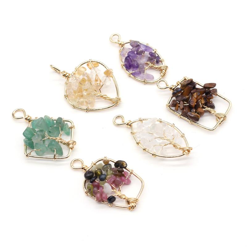 Charms Natural Stone Gem Geometry Tree Of Life Pendant Handmade Crafts DIY Necklace Bracelet Jewelry Accessories Gift Making 20-40mm, Bronze;silver
Charms Natural Stone Gem Geometry Tree Of Life Pendant Handmade Crafts DIY Necklace Bracelet Jewelry Accessories Gift Making 20-40mm, Bronze;silver