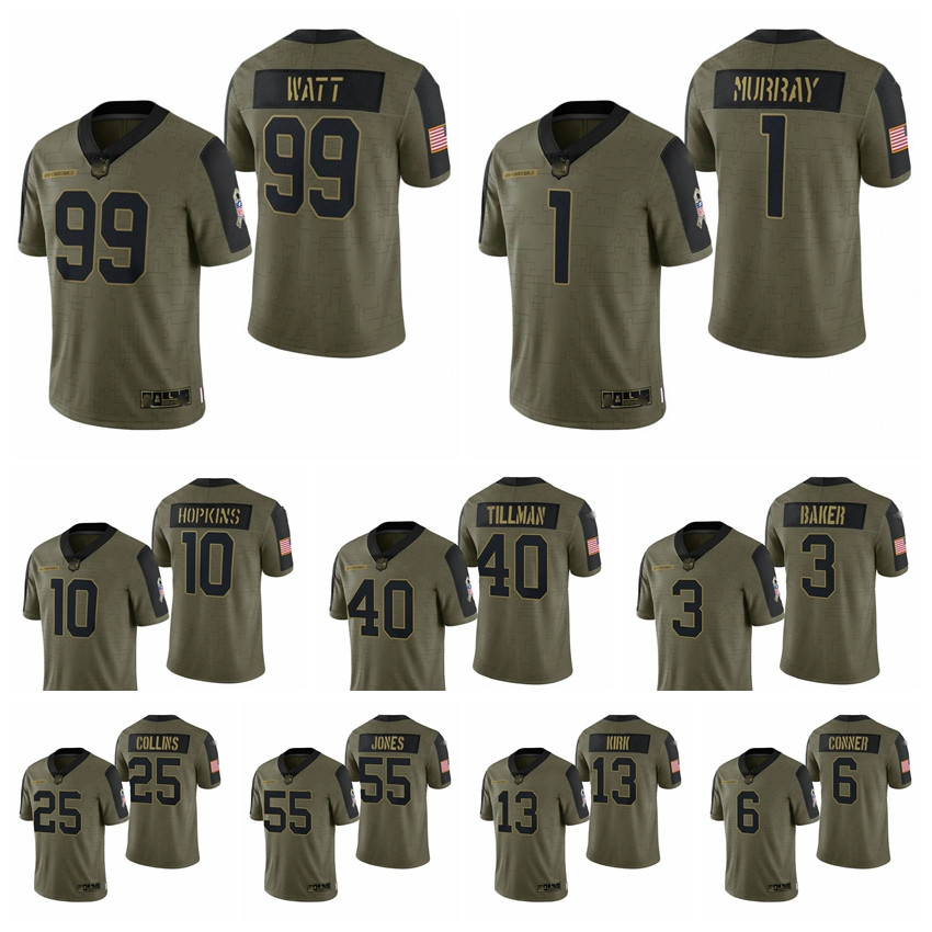 Arizona Men Women Youth Cardinal Pat Tillman 1 Kyler Murray J.J. Watt 10 DeAndre Hopkins Zaven Collins Budda Baker Olive 2021 Salute To Service Football Jersey, Custom
Arizona Men Women Youth Cardinal Pat Tillman 1 Kyler Murray J.J. Watt 10 DeAndre Hopkins Zaven Collins Budda Baker Olive 2021 Salute To Service Football Jersey, Custom