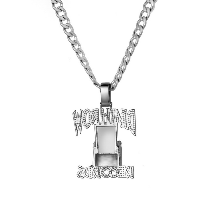 New Death Row Pendant Hip Hop TUPAC zircon Necklace Fashion Accessories For Men And Wome