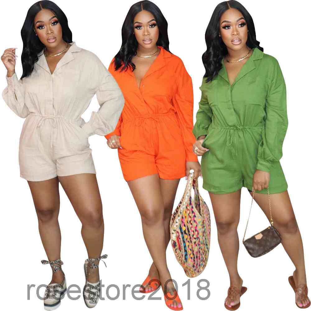Women Jumpsuit 2021 summer new Designer Fashion women' casual Solid color sunscreen one-piece pants waist strap Long sleeve shorts Rompers, Beige
Women Jumpsuit 2021 summer new Designer Fashion women' casual Solid color sunscreen one-piece pants waist strap Long sleeve shorts Rompers, Beige