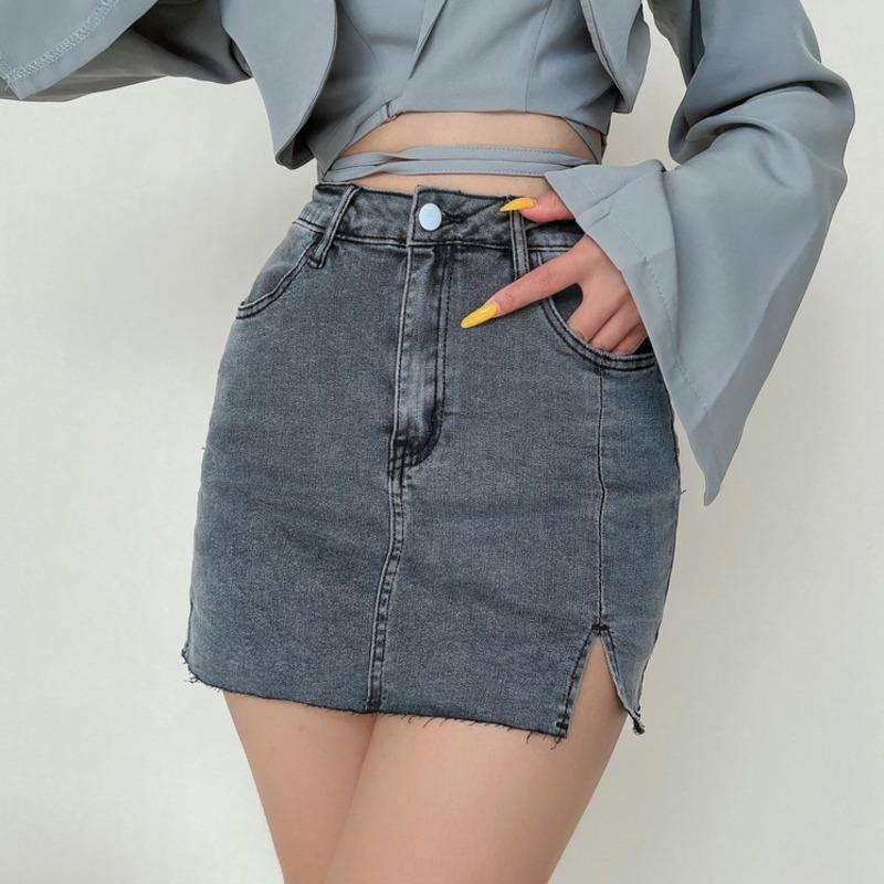 Skirts WOMENGAGA High Waist Sexy Side Split Light Skinny Hip Denim Mini Skirt Women Summer Korean Skorts Sweet Girl Female 8BXE, Black
Skirts WOMENGAGA High Waist Sexy Side Split Light Skinny Hip Denim Mini Skirt Women Summer Korean Skorts Sweet Girl Female 8BXE, Black