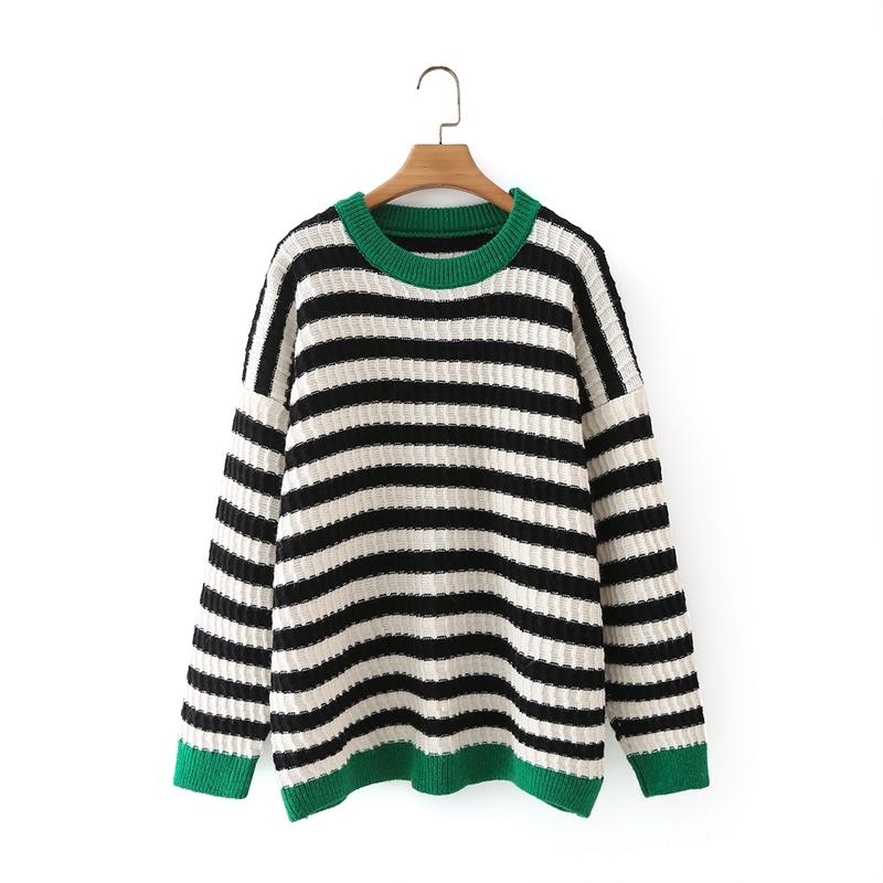 Women's Sweaters Women 2021 Autumn Winter Striped Knitted Sweater Jumper Female Oversize Pullovers Chic Tops 4T158
Women's Sweaters Women 2021 Autumn Winter Striped Knitted Sweater Jumper Female Oversize Pullovers Chic Tops 4T158