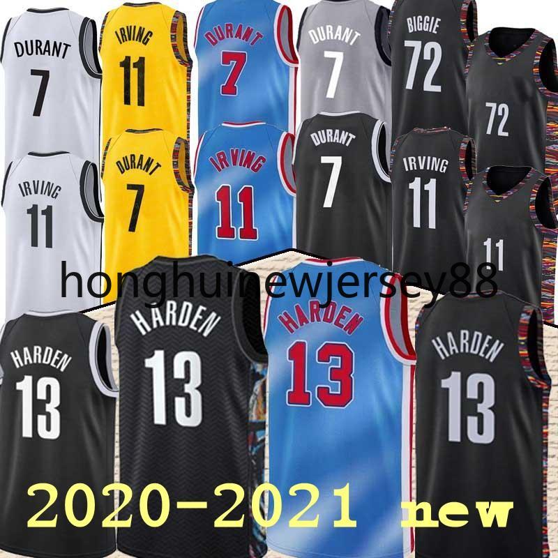 2020-2021 Kevin Kyrie 7 Durant Mens jersey 11 Irving 13 city harden Basketball jerseys black white blue, As1
2020-2021 Kevin Kyrie 7 Durant Mens jersey 11 Irving 13 city harden Basketball jerseys black white blue, As1