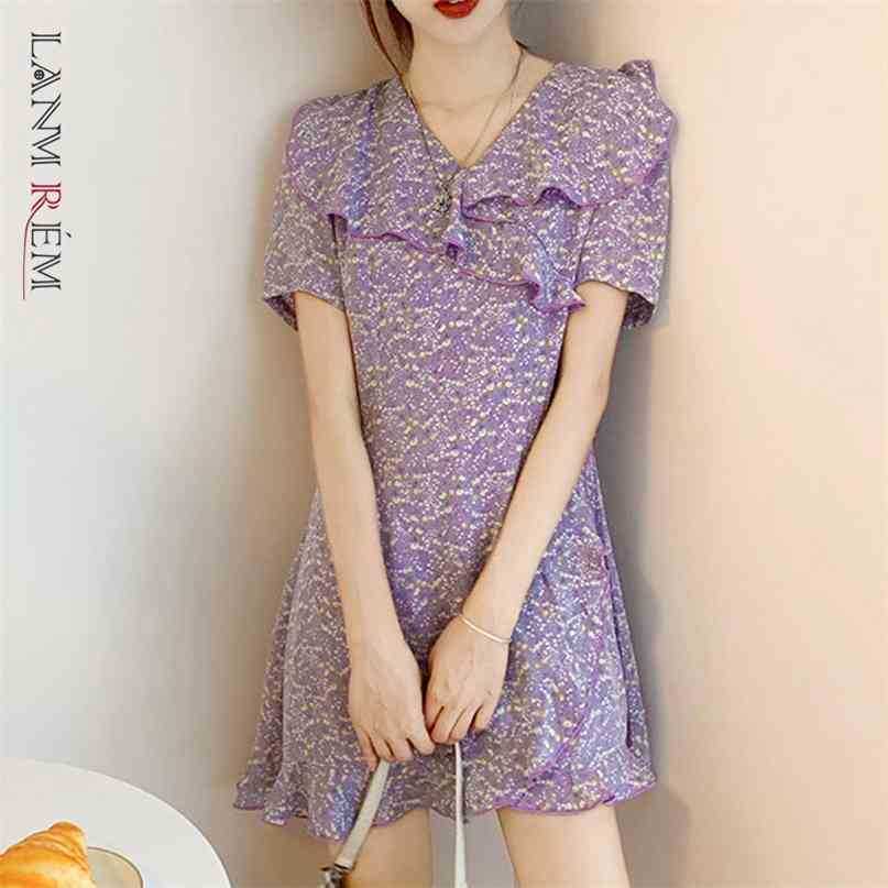 Purple Floral Dress For Women High Waist V Neck Short Sleeve Vintage Irregular Ruffles Dresses Female Korean 2D1729 210526, Purple long
Purple Floral Dress For Women High Waist V Neck Short Sleeve Vintage Irregular Ruffles Dresses Female Korean 2D1729 210526, Purple long