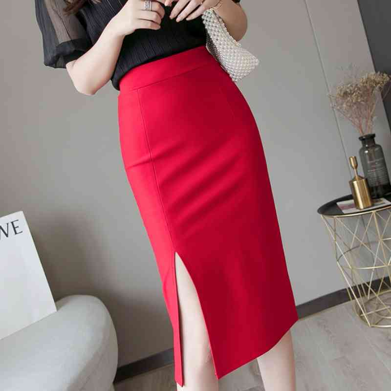Faldas Mujer Moda High Waist Office Ladies Pencil Skirt Sexy Side Split Slim Women Skirt Skirts Womens Plus Size Skirt C100 210602, Red
Faldas Mujer Moda High Waist Office Ladies Pencil Skirt Sexy Side Split Slim Women Skirt Skirts Womens Plus Size Skirt C100 210602, Red