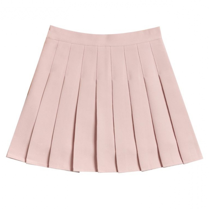 kawaii Summer Women Pleated skirts womens mini Skirts High Waist white black sweet girl Korean faldas mujer 210521