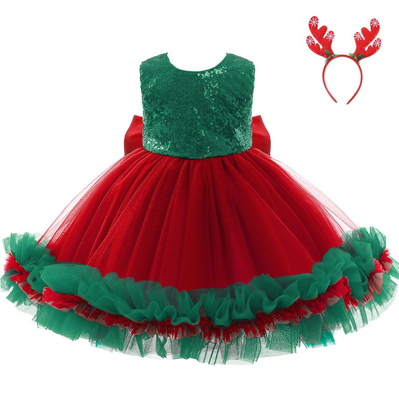 Girl's Dresses Christmas Vestido Gown 1 Year Princess Birthday Party Children Costume Baby Girl Clothes Red Tulle Sequined Big Bow
Girl's Dresses Christmas Vestido Gown 1 Year Princess Birthday Party Children Costume Baby Girl Clothes Red Tulle Sequined Big Bow