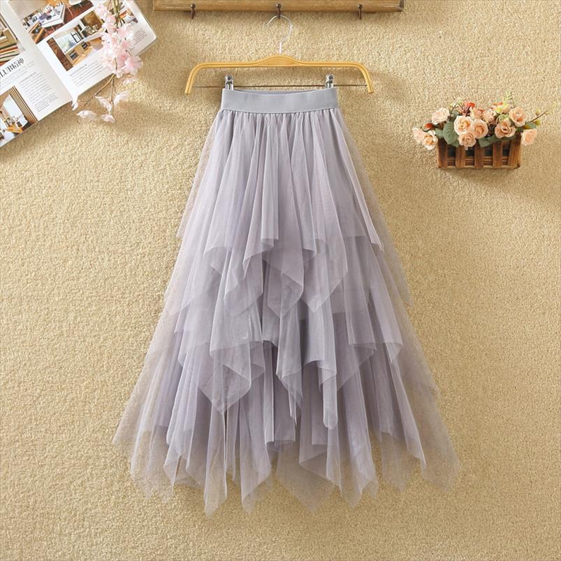 Irregular Tulle Fashion Elastic Womens Skirts High Waist Mesh Tutu Pleated Long Midi Saias Faldas Jupe Femmle, Black
Irregular Tulle Fashion Elastic Womens Skirts High Waist Mesh Tutu Pleated Long Midi Saias Faldas Jupe Femmle, Black