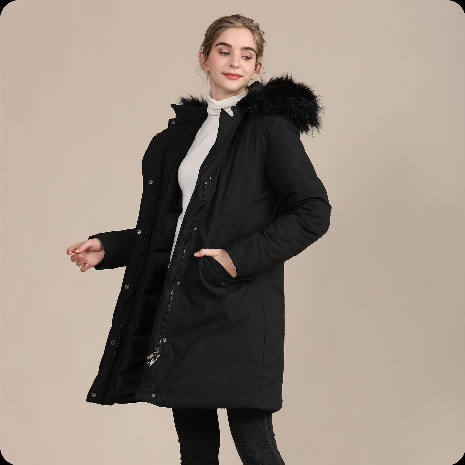 Women Clothing Padded Jacket Ladies Warm Autumn and Winter Jacket Women Plus Size Winter Coat 210422