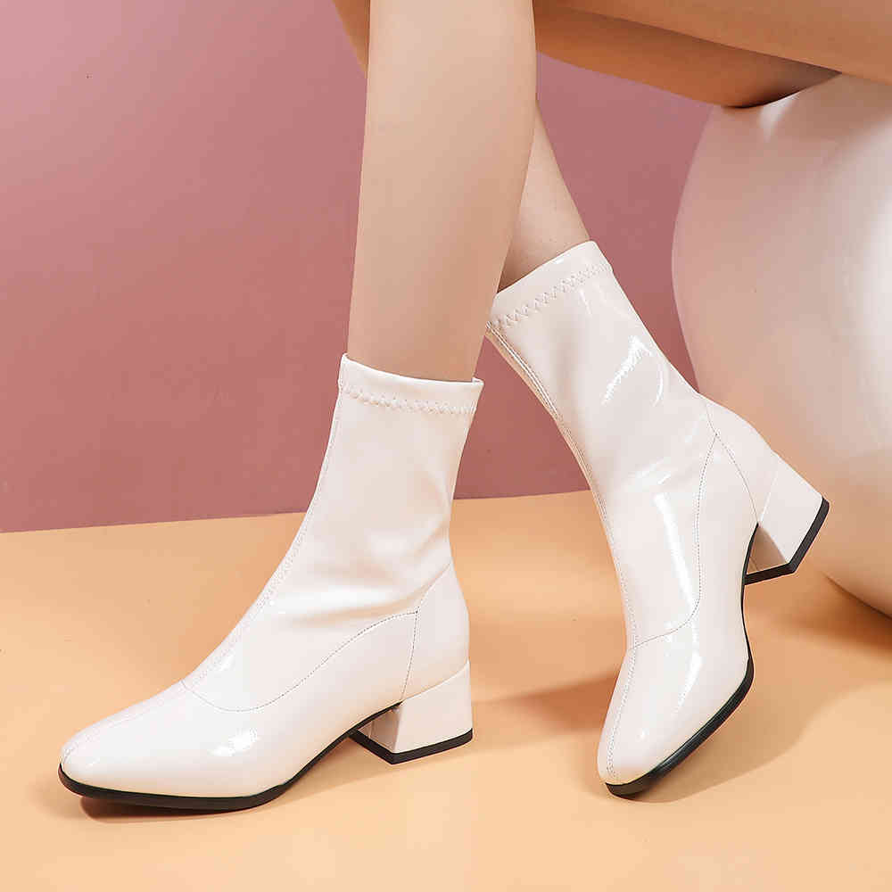 boots fashion square toe ankle autumn winter women comfortable low heel ladies shoes elastic boots black white beige aeew
boots fashion square toe ankle autumn winter women comfortable low heel ladies shoes elastic boots black white beige aeew