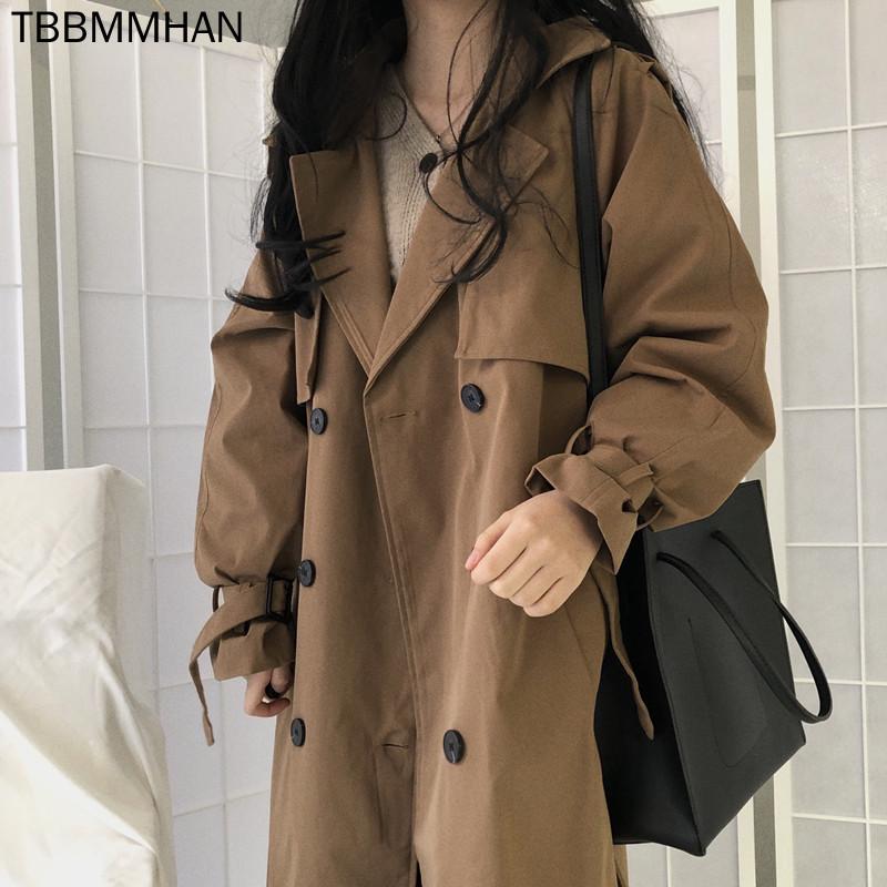 Women's Trench Coats Women Coat Casual Womens Long Outerwear Loose Overcoat With Belt Spring Autumn Fashion Double-breasted Windbreaker Fema, Tan;black
Women's Trench Coats Women Coat Casual Womens Long Outerwear Loose Overcoat With Belt Spring Autumn Fashion Double-breasted Windbreaker Fema, Tan;black