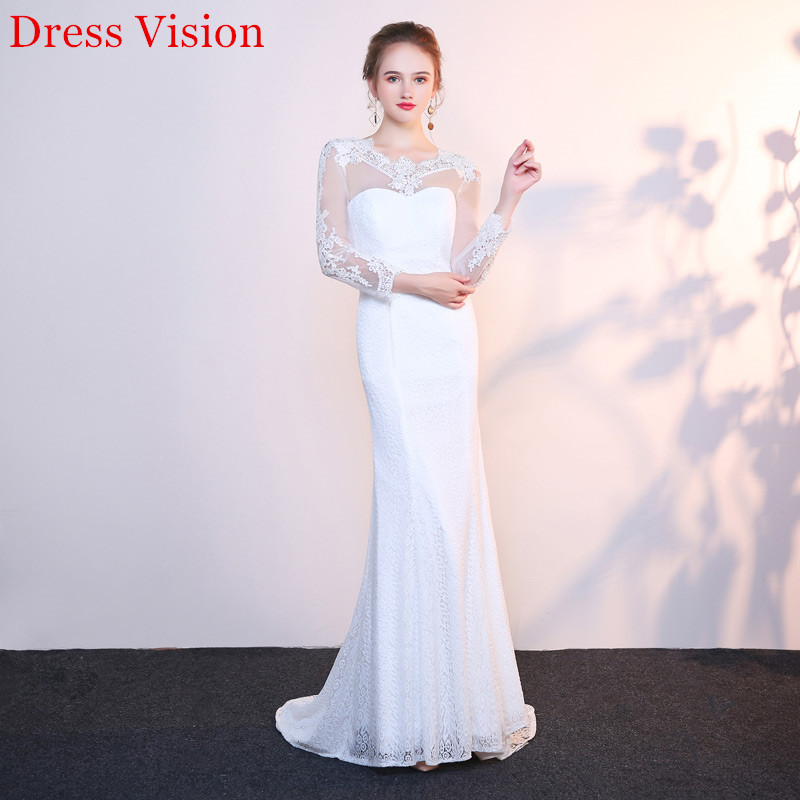Vestido De Noiva Wedding Dress Robe De Soiree Bride To Be Vestidos De Fiesta O-Neck Lace Appliques Long Sleeves, White
Vestido De Noiva Wedding Dress Robe De Soiree Bride To Be Vestidos De Fiesta O-Neck Lace Appliques Long Sleeves, White