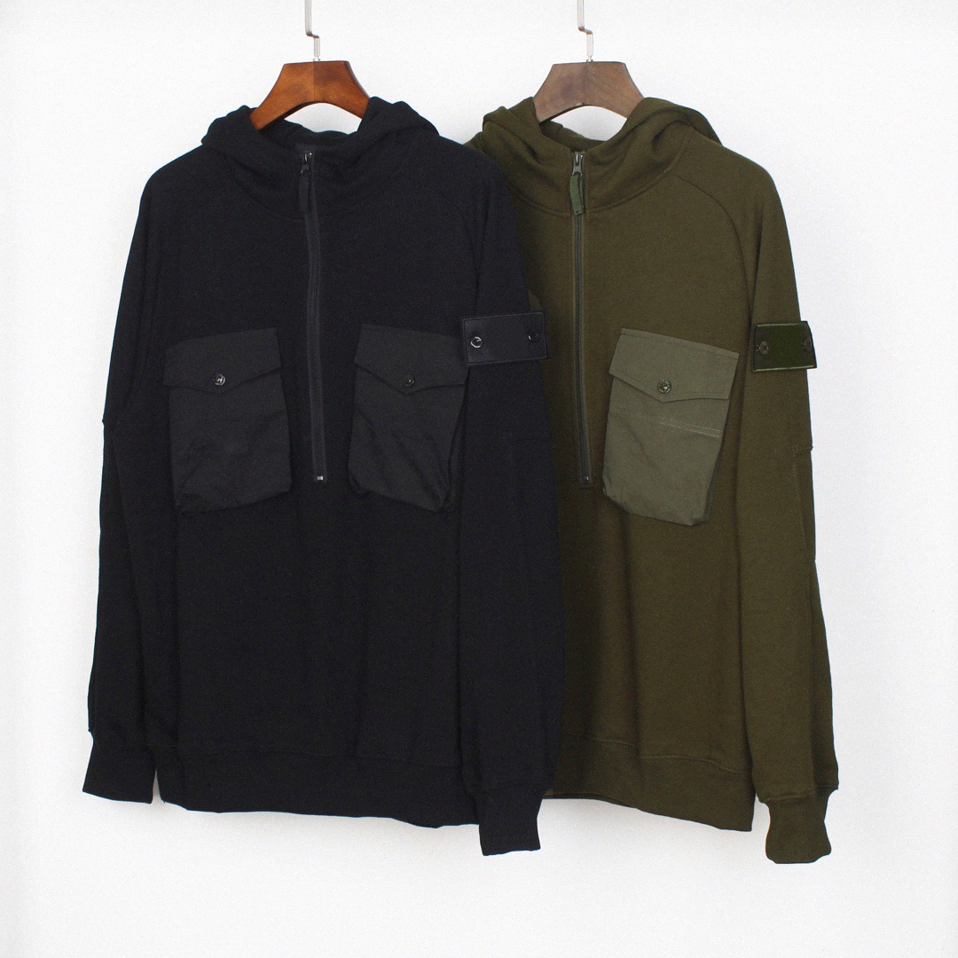 Designer cp topstoney men Sweaters stone man badge hoodie women hoodies mens Sweatshirts Half Zip Hooded Sweatshirt Jacket ghost pullover cl, Black
Designer cp topstoney men Sweaters stone man badge hoodie women hoodies mens Sweatshirts Half Zip Hooded Sweatshirt Jacket ghost pullover cl, Black