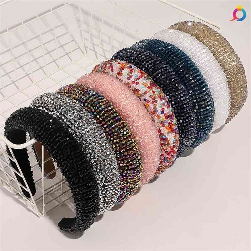 fashion Baroque Crystal Qiyue Beaded Headband Headdress rice bead woven press hair band
fashion Baroque Crystal Qiyue Beaded Headband Headdress rice bead woven press hair band