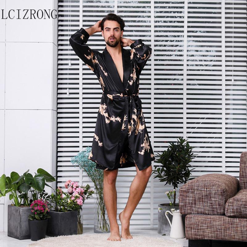 Men's Sleepwear Luxury Designer Silk Robes 5XL Pajamas Male Soft Bathrobe Oversized Satin Nightgown Man Summer Home Clothing, Red
Men's Sleepwear Luxury Designer Silk Robes 5XL Pajamas Male Soft Bathrobe Oversized Satin Nightgown Man Summer Home Clothing, Red