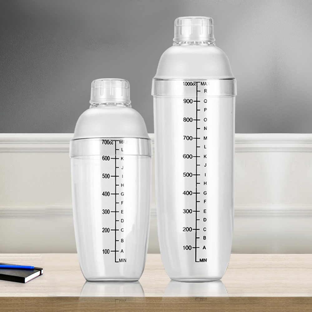 Mixing Cups Clear Multipurpose Hand Shaker with Scale Shaker Milk Tea Shop Supplies Special Shake Cup Snow Grams Pot