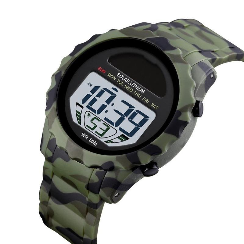 Wristwatches Solar Men's Watch LED Digital Eco Lithium Battery Sports Waterproof Multifunctional Outdoor SKMEI 1585, Black
Wristwatches Solar Men's Watch LED Digital Eco Lithium Battery Sports Waterproof Multifunctional Outdoor SKMEI 1585, Black