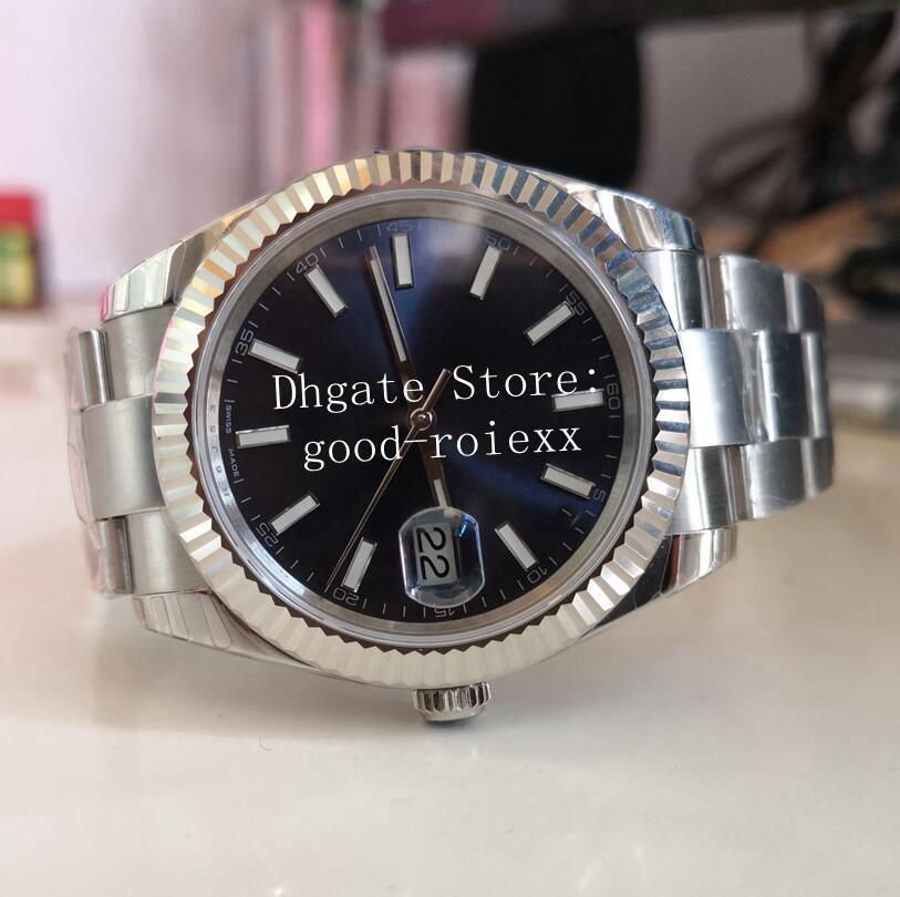 41mm Watches Men's Watch Men Automatic Cal.3235 Flute Bezel Eta 904L Steel EW Factory Date EwF 126334 Black Blue Gray Silver Crystal Chronometer Wristwatches Card, Box
41mm Watches Men's Watch Men Automatic Cal.3235 Flute Bezel Eta 904L Steel EW Factory Date EwF 126334 Black Blue Gray Silver Crystal Chronometer Wristwatches Card, Box