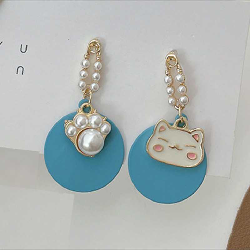 Stud Colorful L Cute 925 Sterling Silver Blue Small Cat Cat's Circular Shape Alloy Ear Clip And Earrings For Woman Jewelry, Golden;silver
Stud Colorful L Cute 925 Sterling Silver Blue Small Cat Cat's Circular Shape Alloy Ear Clip And Earrings For Woman Jewelry, Golden;silver
