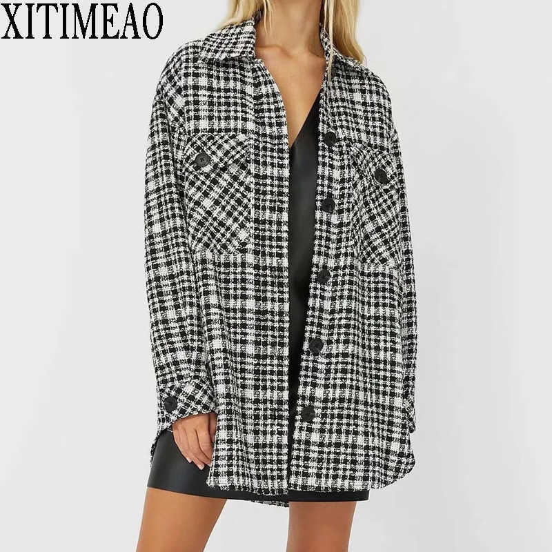 Women Jackets Fashion Office Ladies Loose Black Coats Female Autumn Vintage Thick Laid Coat Girls Chic 210602, As picture
Women Jackets Fashion Office Ladies Loose Black Coats Female Autumn Vintage Thick Laid Coat Girls Chic 210602, As picture