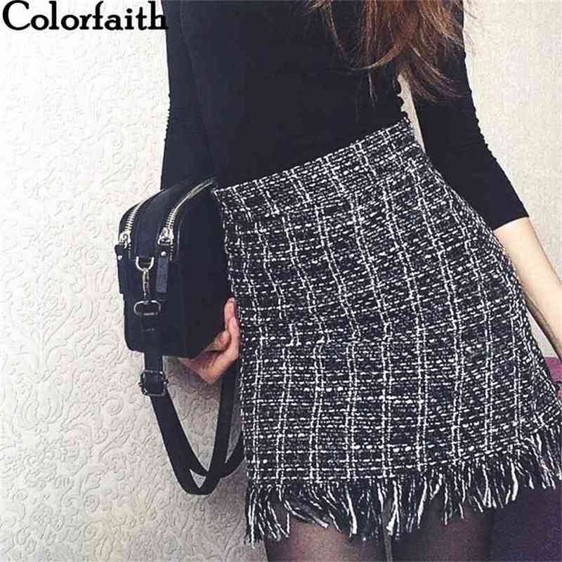 Colorfaith Spring Summer Women Woolen Mini Skirt In A Cage Vintage Plaid Tassel Skater High Waist Checkered SK5583 210629, Yellow
Colorfaith Spring Summer Women Woolen Mini Skirt In A Cage Vintage Plaid Tassel Skater High Waist Checkered SK5583 210629, Yellow