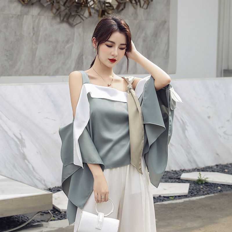 VANOVICH Summer Sleeveless Camis Off-shoulder Fashion Casual Ladies Irregularly Off Shoulder Women Clothing 210615, Grey
VANOVICH Summer Sleeveless Camis Off-shoulder Fashion Casual Ladies Irregularly Off Shoulder Women Clothing 210615, Grey
