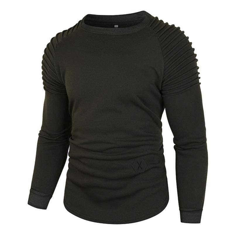 Men' T-Shirts Fashion O-Neck Men T-Shirt Autumn Long Sleeve Pure Color Sports Fitness Tee Streetwear Male, Black
Men' T-Shirts Fashion O-Neck Men T-Shirt Autumn Long Sleeve Pure Color Sports Fitness Tee Streetwear Male, Black