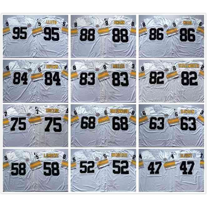 GoodNCAA Vintage Football jersey 63 dawson 58 lambert 52 webster 47 blount 36 bettis 95 lloyd 88 swann 86 ward wear all stitched mens jerseys
