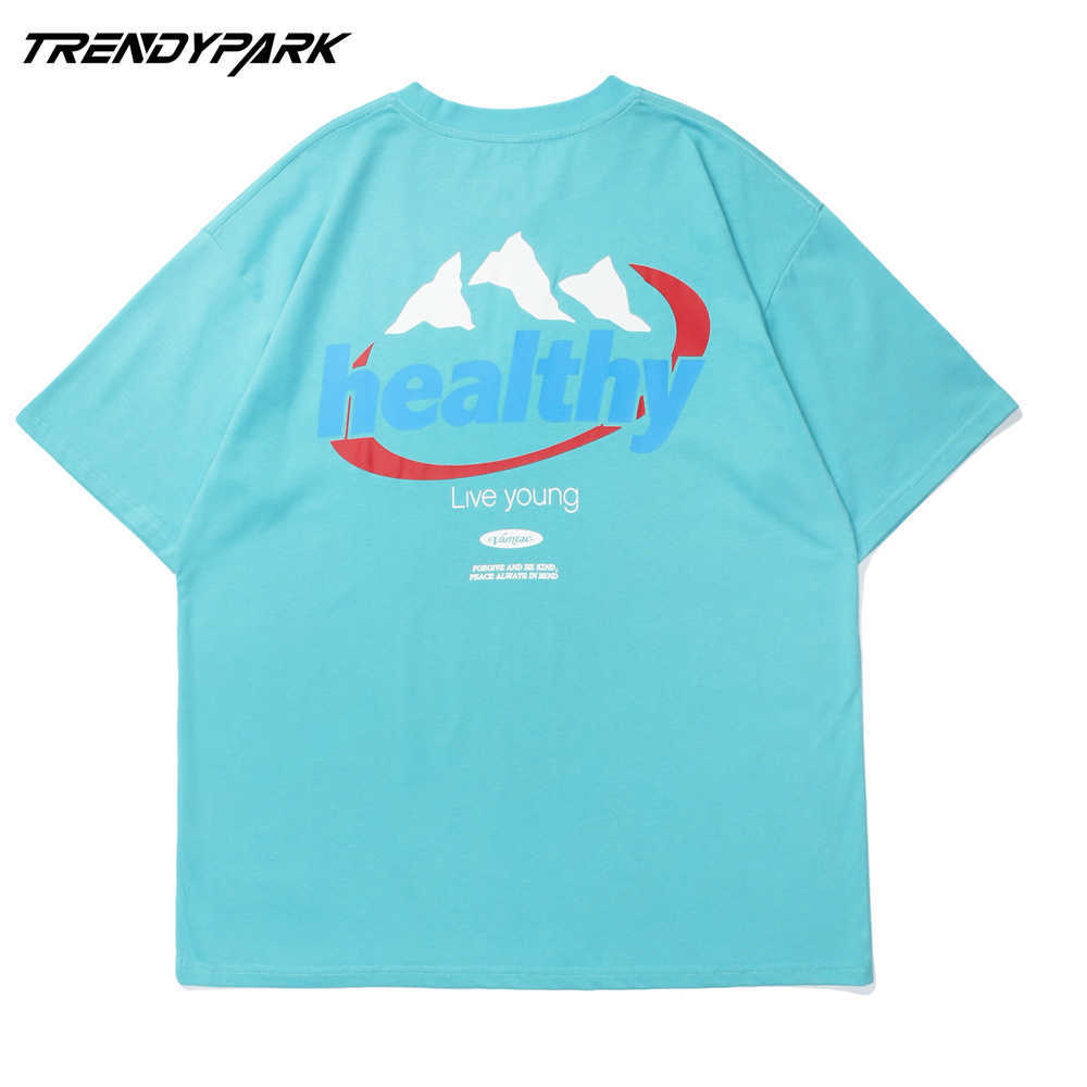 Men's Harajuku T-Shirt Hip Hop Fashion Letters Printed T Shirt Summer Short Sleeve Tshirt Cotton Tops Men Clothing 210601