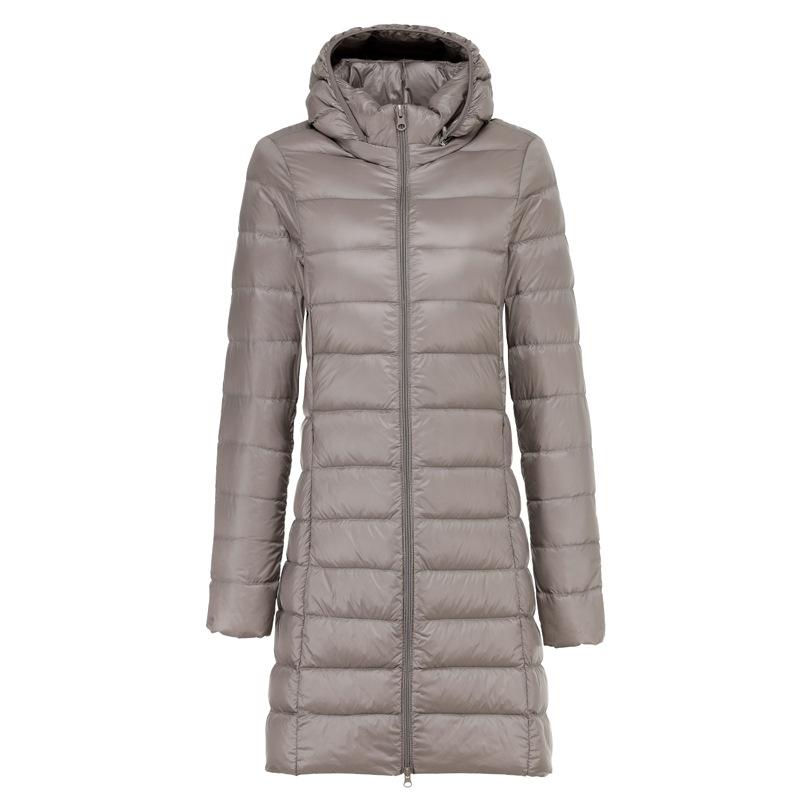 Women's Down & Parkas Aibeautyer Winter White Casual Coat Puffer Jacket Hooded Slim Parker Outwear Duck Jackets 2021 Autumn Ultra Light Long