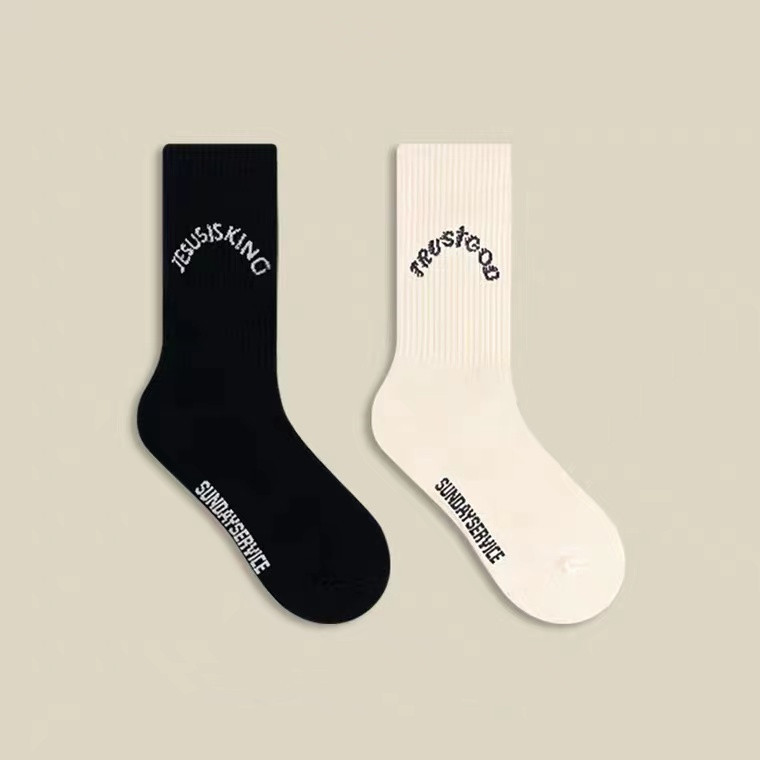 Tide Designer Socks Sunday Service Peripheral Tube Sock Fashion Trendy High Quality Design Cotton Men's and Women's Stockings Casual, White
Tide Designer Socks Sunday Service Peripheral Tube Sock Fashion Trendy High Quality Design Cotton Men's and Women's Stockings Casual, White
