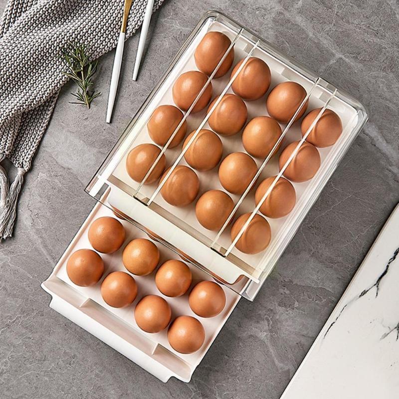 Storage Bottles & Jars Transparent Double Layer Egg Box Kitchen Refrigerator Tray -keeping Portable Organizer For Home Fr J1e7
Storage Bottles & Jars Transparent Double Layer Egg Box Kitchen Refrigerator Tray -keeping Portable Organizer For Home Fr J1e7