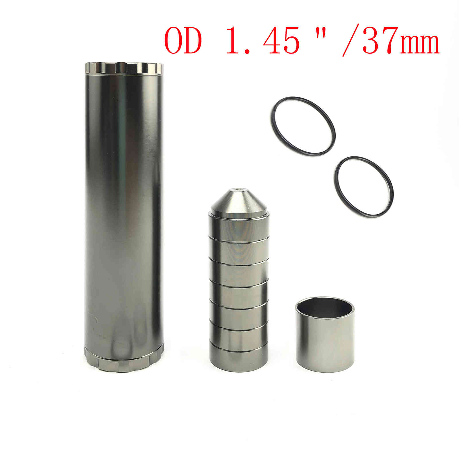L 6&quot; OD 1.45&quot; Solvent Trap 1/2x28 2 in 1 Threads Black Metal Gray 7 Cups + Spacer with 2 Rubber O Rings 5/8-24 Car Fuel Filter от DHgate WW