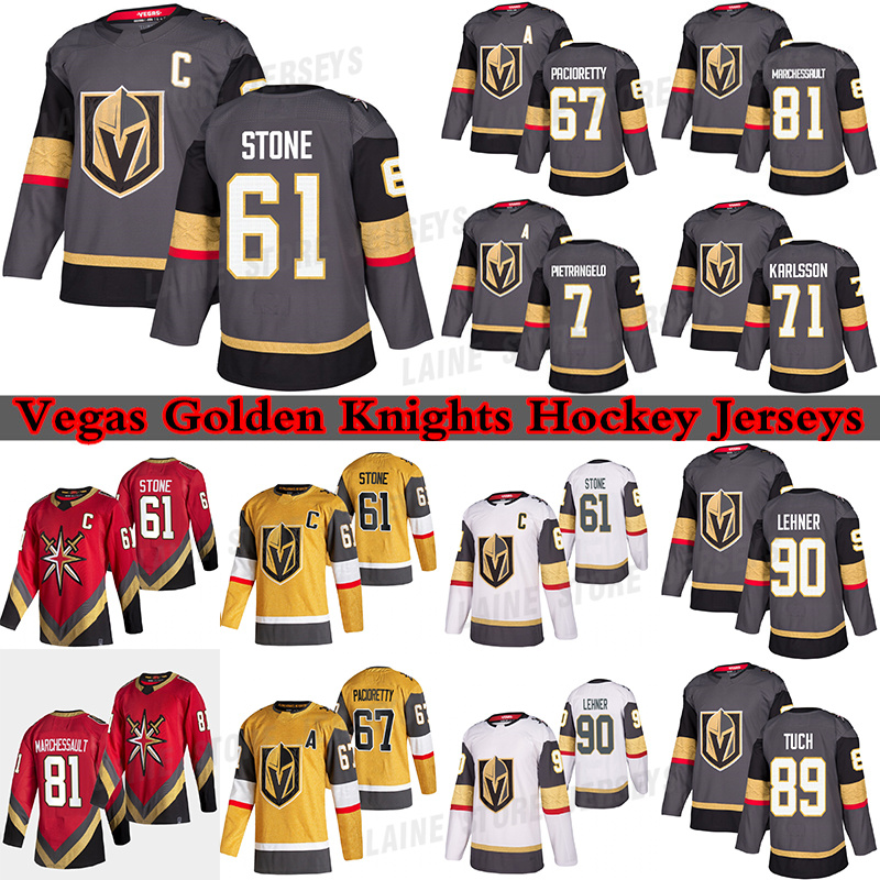 Vegas Golden Knights Jersey 61 Mark Stone 67 Max Pacioretty 71 William Karlsson 81 Jonathan Marchessault 7 Alex Pietrangelo 90 Robin Lehner Hockey jerseys, White women
Vegas Golden Knights Jersey 61 Mark Stone 67 Max Pacioretty 71 William Karlsson 81 Jonathan Marchessault 7 Alex Pietrangelo 90 Robin Lehner Hockey jerseys, White women